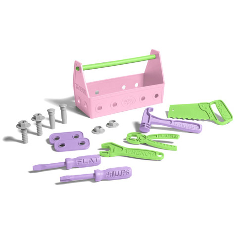 Tool Set Toy, Pink, 1 Set, Green Toys Inc.