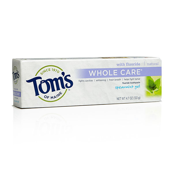 Toothpaste Anti-Cavity Whitening Fluoride Gel Spearmint, 5.5 oz, Tom's of Maine - CLICK HERE TO LEARN MORE
