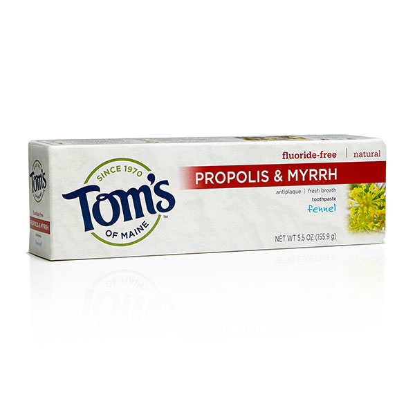Fluoride-Free Propolis & Myrrh Toothpaste - Fennel, 5.5 oz, Toms of Maine