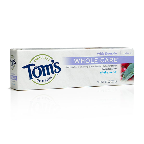 Whole Care Flouride Toothpaste - Wintermint, 4.7 oz, Toms of Maine