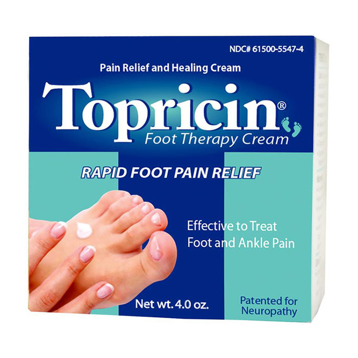 Topricin Foot Therapy Cream, Pain Relief & Healing Cream, 4 oz Jar