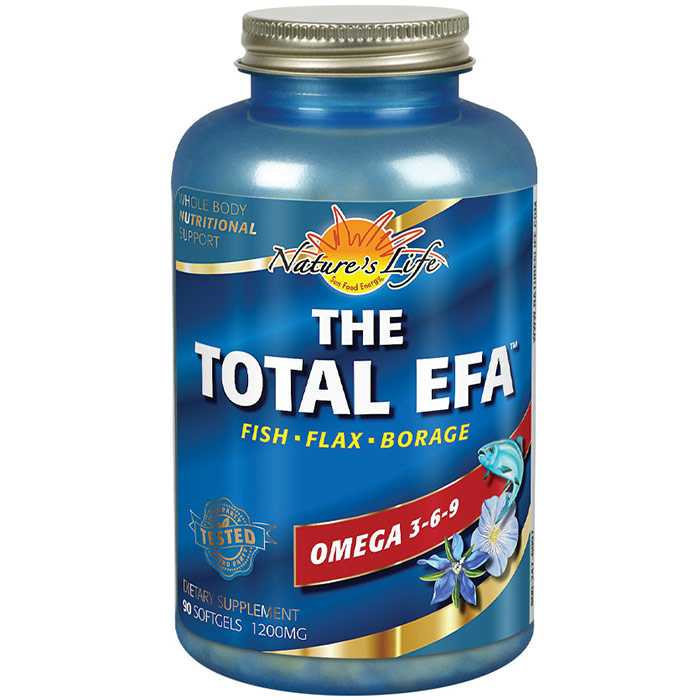 Total EFA, 90 softgels, Health From The Sun