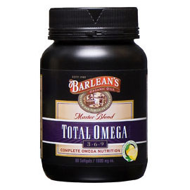 Master Blend Total Omega 3-6-9, Lemonade Flavor, 90 Softgels, Barleans Organic Oils