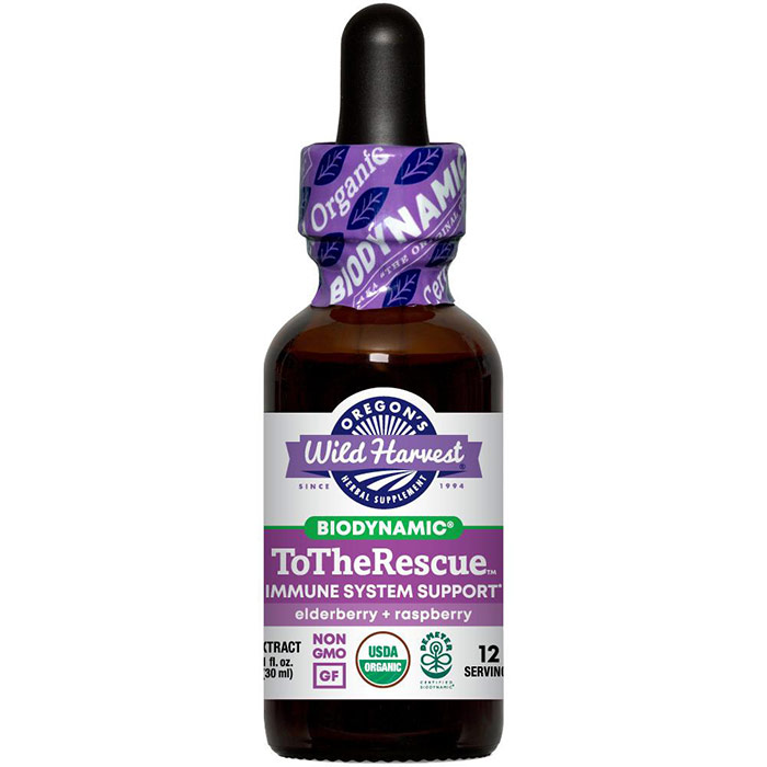 ToTheRescue, Biodynamic Herbal Tonic, Immune System Support, 2 oz, Oregons Wild Harvest