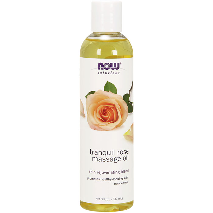 NOW Foods Tranquil Rose Massage Oil, 8 oz, NOW Foods