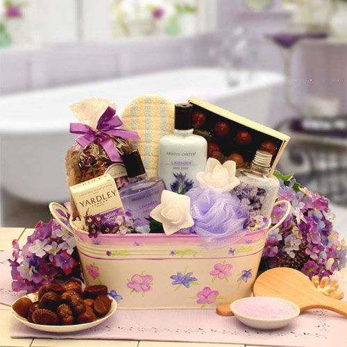 Tranquility Bath & Body Spa Gift Set, Medium Size, Elegant Gift Baskets Online