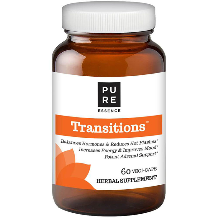 Transitions, Herbs for Menopause, 60 Vegetarian Capsules, Pure Essence Labs