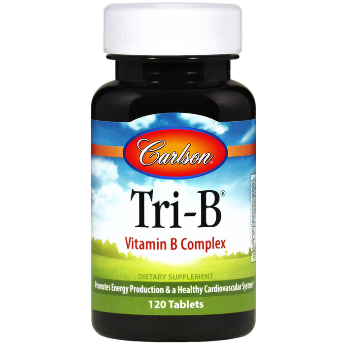 Carlson Laboratories Tri-B Homocysteine Formula, Vitamin B-6, B-12 and Folate, 120 tablets, Carlson Labs
