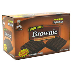 Chef Jay's Food Products Tri-O-Plex Gourmet Brownie, 12 Packages, Chef Jay's Food Products