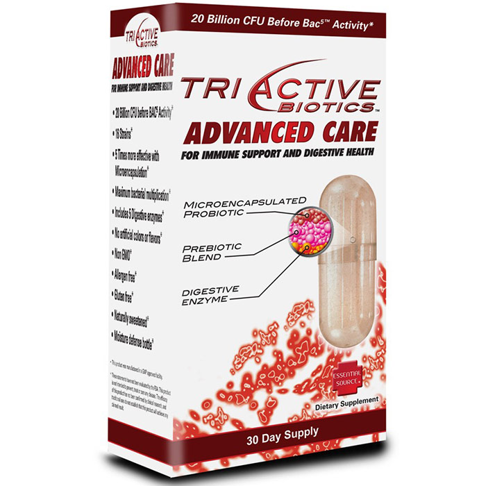 TriActive Biotics Advanced Care, 30 Capsules, Essential Source