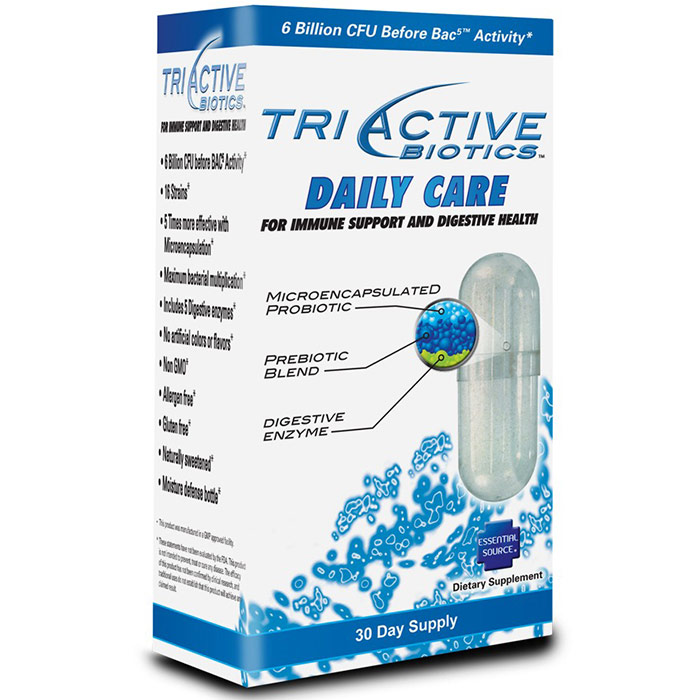 TriActive Biotics Daily Care, 30 Capsules, Essential Source