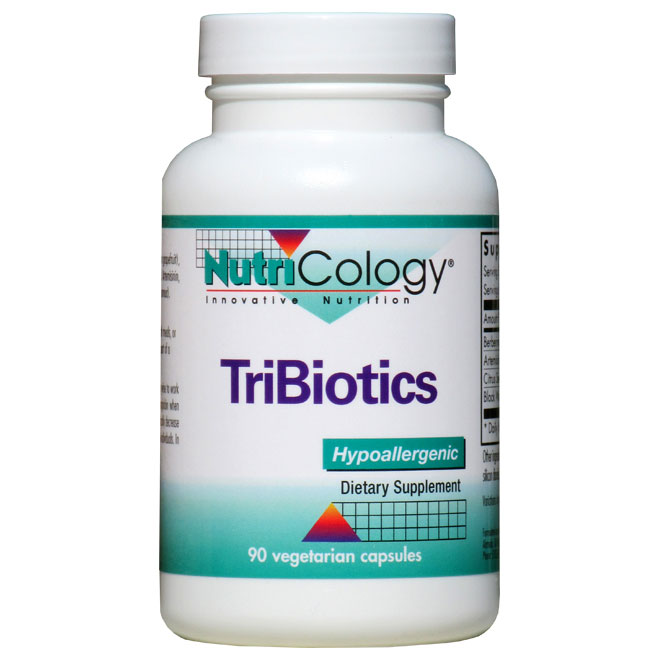 NutriCology/Allergy Research Group TriBiotics, 90 Vegetarian Capsules, NutriCology