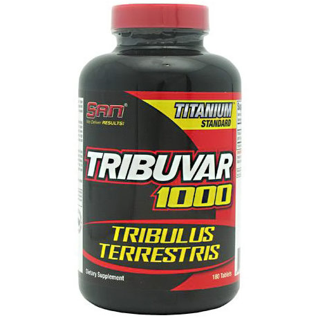 Tribuvar 1000, Tribulus Terrestris, 180 Tablets, SAN Nutrition