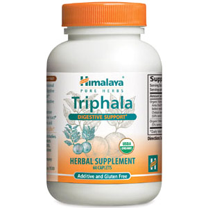 Triphala, Organic Herbal Supplement, 30 Caplets, Himalaya Herbal Healthcare