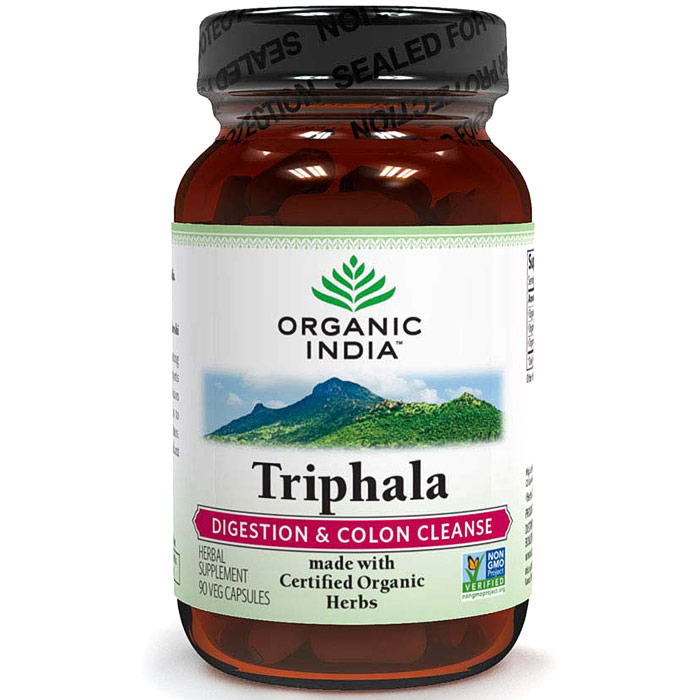 Organic India Triphala Formula, With Organic Herbs, 90 Vegetarian Capsules, Organic India