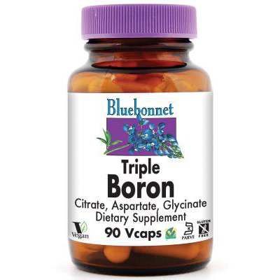 Triple Boron, 90 Vcaps, Bluebonnet Nutrition