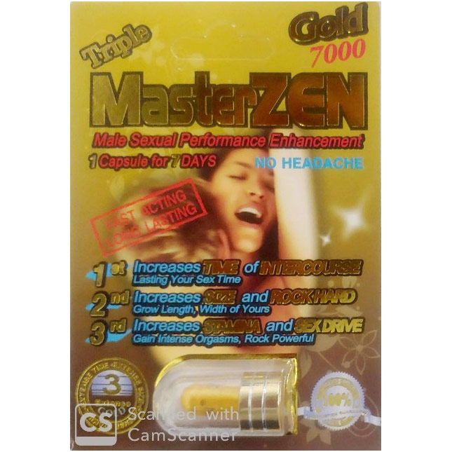 Triple Master Zen (Gold 7000), Male Sexual Performance Enhancement, 1 Capsule