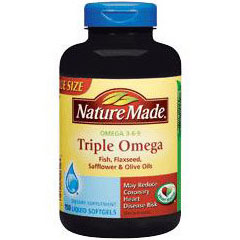 Triple Omega 3-6-9, 150 Liquid Softgels, Nature Made