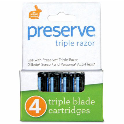 Triple Razor Replacement Blades, 1 Set, Preserve