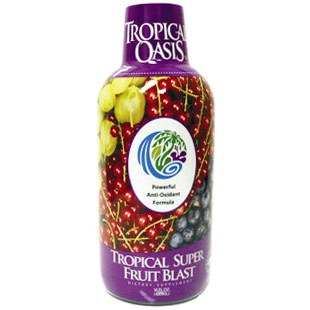 Tropical Super Fruit Blast, Antioxidant Drink, 16 oz, Tropical Oasis