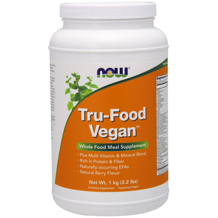 NOW Foods Tru-Food Vegan (Whole Food Meal) Berry, 2.2 lb, NOW Foods