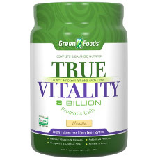 True Vitality Plant Protein Shake with DHA - Vanilla, 25.2 oz, Green Foods Corporation