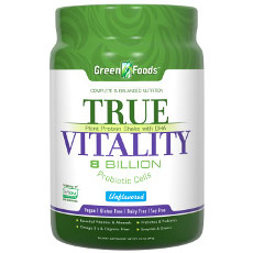 True Vitality Plant Protein Shake with DHA - Unflavored, 22.7 oz, Green Foods Corporation