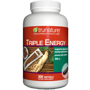 TruNature Triple Energy Ginseng 300 mg Standardized, 300 Softgels