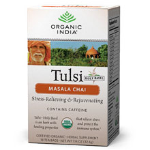 Tulsi Chai Masala Tea, 18 Tea Bags, Organic India
