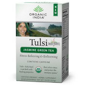 Organic India Tulsi Jasmine Green Tea, 18 Tea Bags, Organic India
