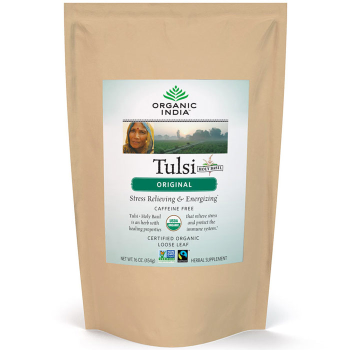 Tulsi (Holy Basil) Original Tea, Loose Leaf, Value Size, 1 lb, Organic India