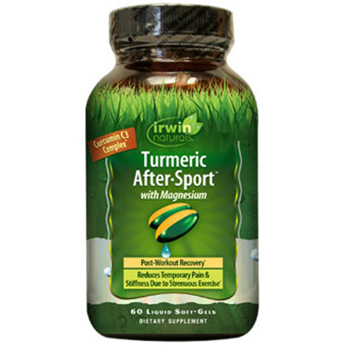 Turmeric After-Sport with Magnesium, 60 Liquid Softgels, Irwin Naturals