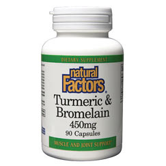 Turmeric & Bromelain 90 Capsules, Natural Factors