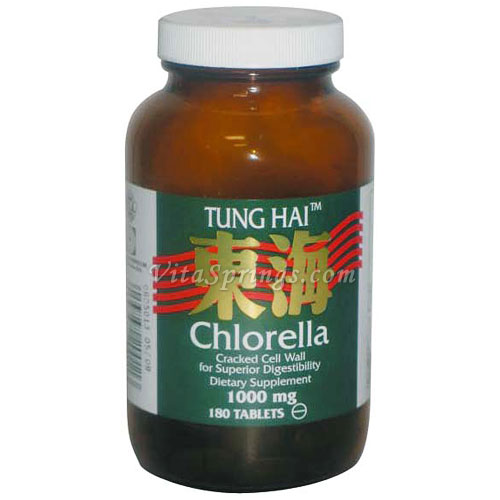 Tung Hai Chlorella 1000 mg, 180 Tablets, LifeTime