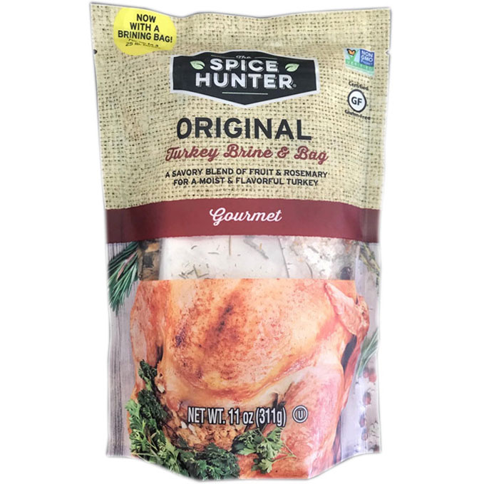 Original Turkey Brine, 11 oz x 3 Bags, Spice Hunter