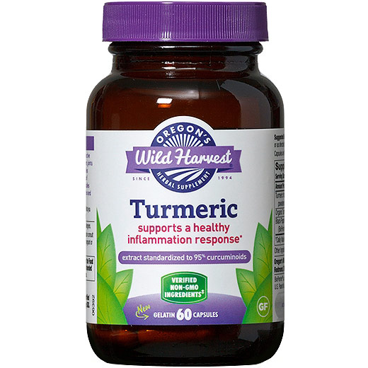 Turmeric, Value Size, 120 Capsules, Oregons Wild Harvest