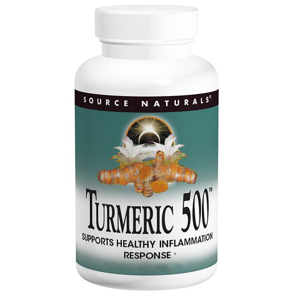 Turmeric 500, Curcuminoids 500 mg, 60 Tablets, Source Naturals