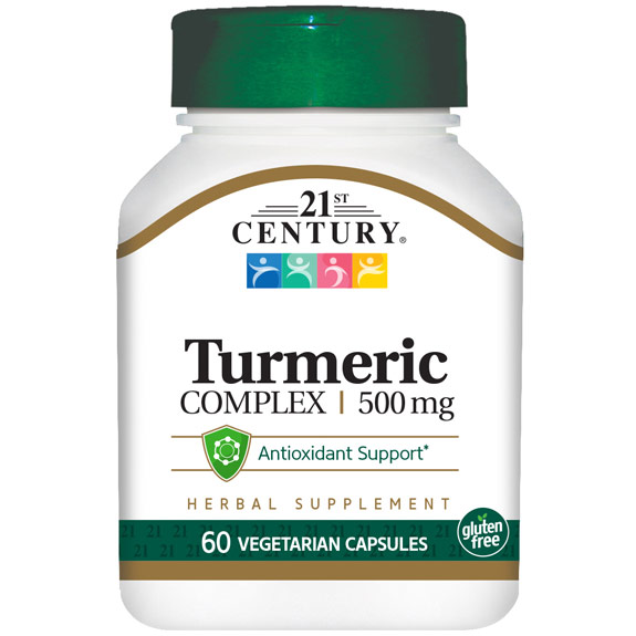 Turmeric Complex 500 mg, 60 Vegetarian Capsules, 21st Century HealthCare