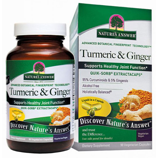 Turmeric & Ginger, 90 Liquid Capsules, Natures Answer