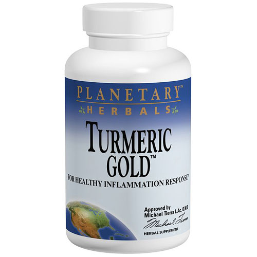 Turmeric Gold 500 mg Cap, 120 Capsules, Planetary Herbals