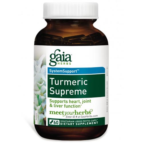 Turmeric Supreme - Extra Strength, Value Size, 120 Liquid Phyto-Caps, Gaia Herbs