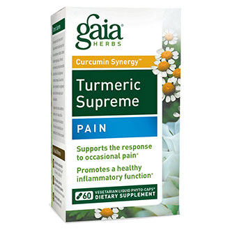 Turmeric Supreme - Pain, Value Size, 120 Vegetarian Liquid Phyto-Caps, Gaia Herbs