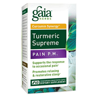 Turmeric Supreme - Pain P.M., 30 Vegetarian Liquid Phyto-Caps, Gaia Herbs
