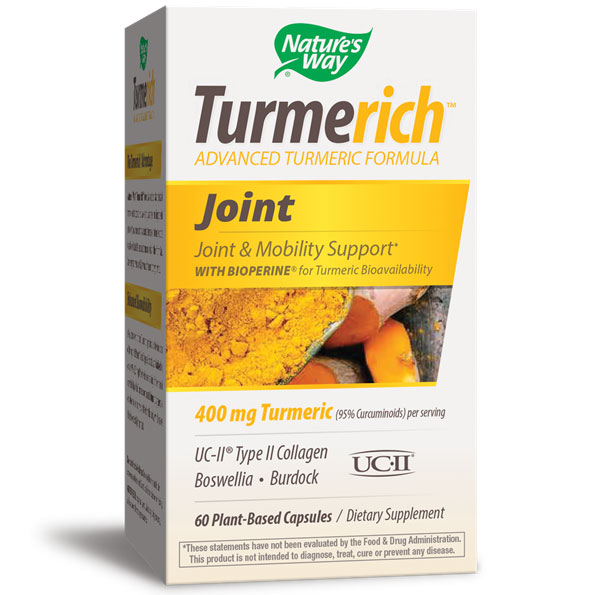 TurmeRich Joint, Turmeric Joint Formula, 60 Plant-Based Capsules, Natures Way