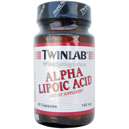 TwinLab Alpha Lipoic Acid ALA 100 mg, 60 Capsules
