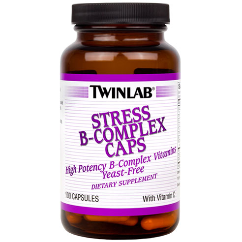 TwinLab Stress B-Complex with Vitamin C, 100 Capsules