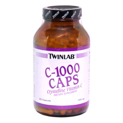 TwinLab Vitamin C-1000 Caps, 250 Capsules