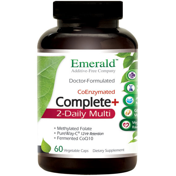 Complete Premium 2-Daily Multi, Multi Vitamin Formula, 60 Vegetable Capsules, Emerald Labs