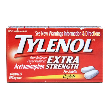 unknown Tylenol Extra Strength, Acetaminophen 500 mg, 24 Caplets