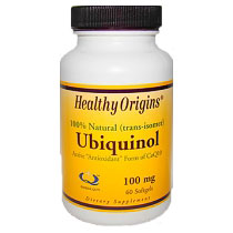 Ubiquinol (Kaneka QH) 100 mg, 60 SoftGels, Healthy Origins